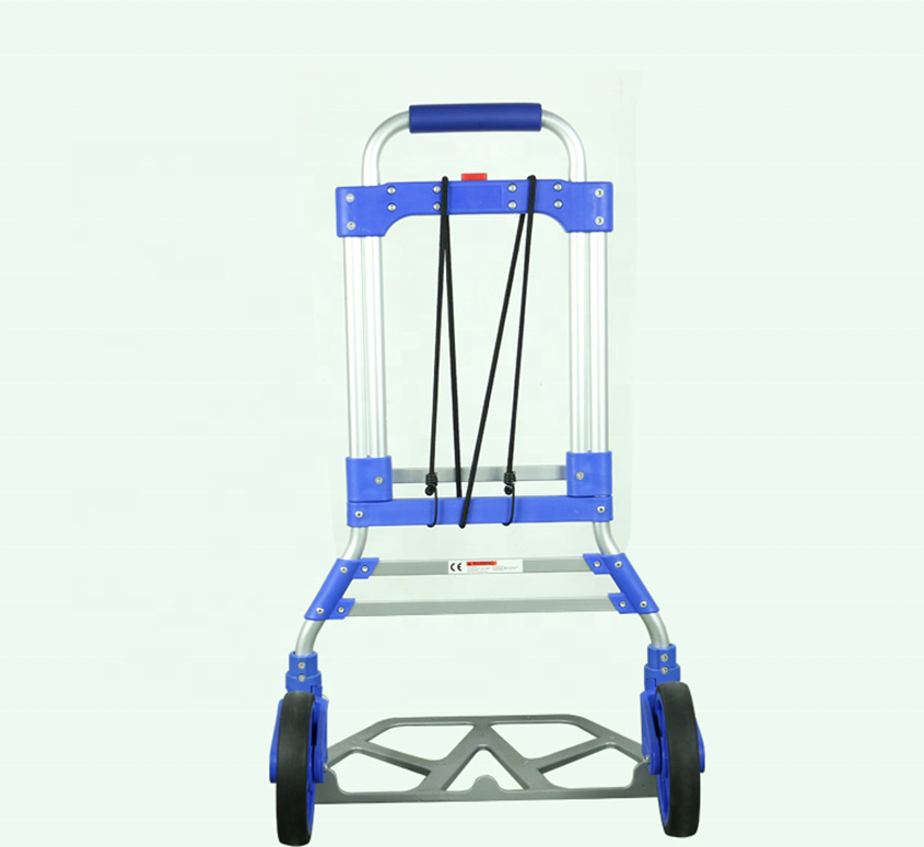 two wheels Heavy-Duty market Telescoping Handle Rubber Wheels hand trolley luggage cart