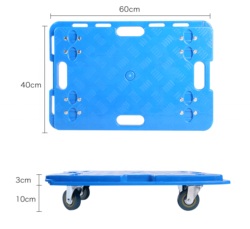 Connection moving Plastic Interlocking Dolly small Multi Purpose trolley Mover's Heavy Duty Furniture hand Carrier