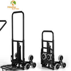 6 wheel shopping cart for climbing stair Three-wheel stair climbing hand portable trolley