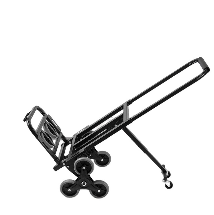 6 wheel shopping cart for climbing stair Three-wheel stair climbing hand portable trolley