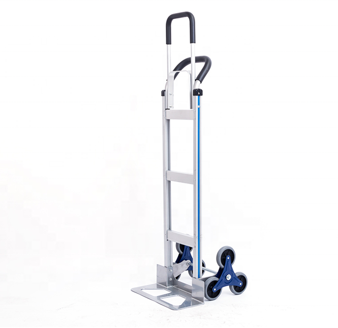 heavy duty 6 wheels Stair Climbing Cart ph250 Portable aluminum Hand Truck Three-Wheel Stair Climber trolley