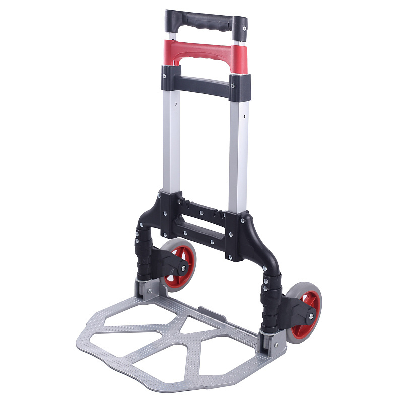 Portable foldable luggage hand trolley Aluminum folding Lightweight hand cart