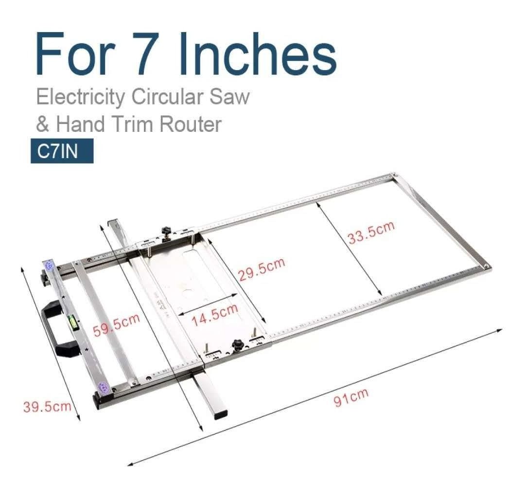 7 inch saw guide electricity circular saw edge guide position cutting wood board tool wood trimming machine for small size