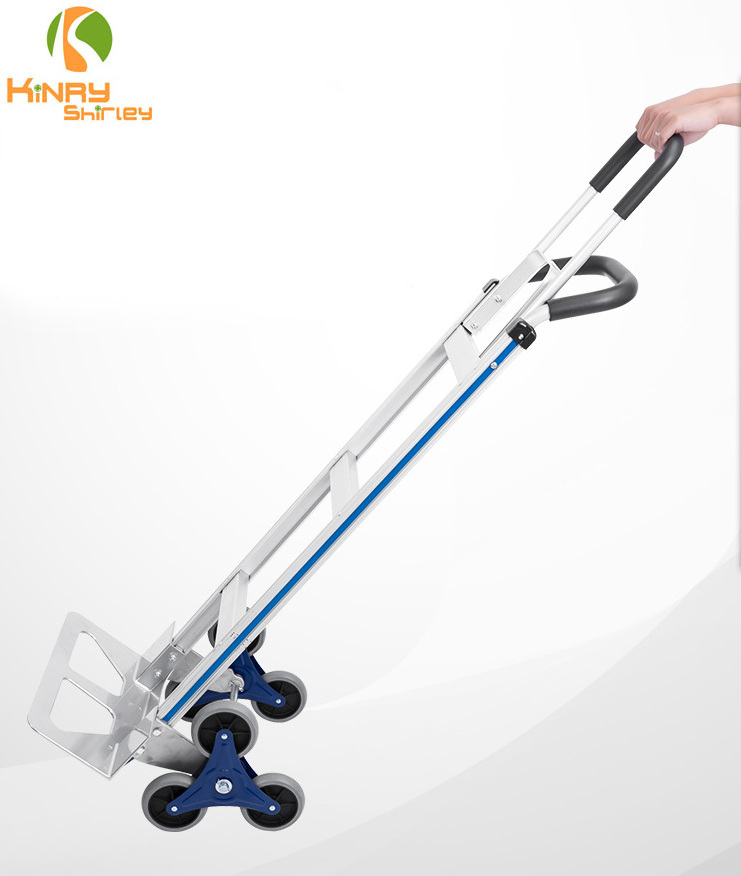 heavy duty 6 wheels Stair Climbing Cart ph250 Portable aluminum Hand Truck Three-Wheel Stair Climber trolley