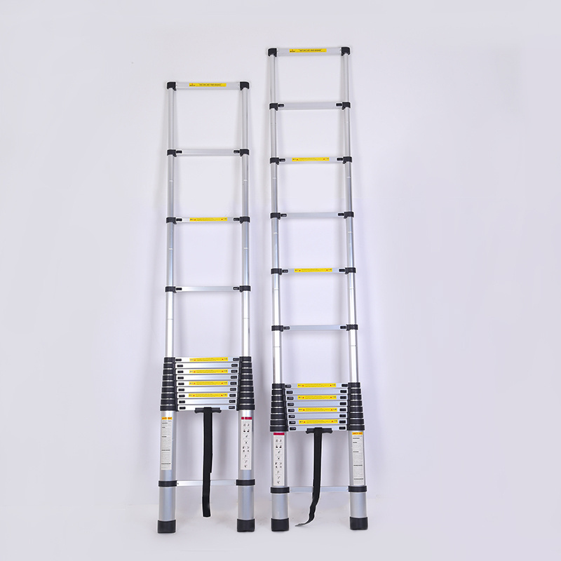 3.2m 10.5ft Household telescopic ladder lifting staircase folding straight aluminum alloy engineering ladder 11 steps