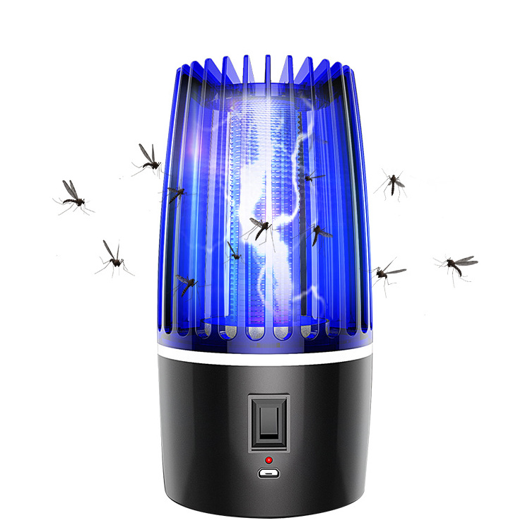 Kinscoter Electric Thunder Portable Pest Control Mosquito Killer Trap Lamp Outdoor Rechargeable With Night Light