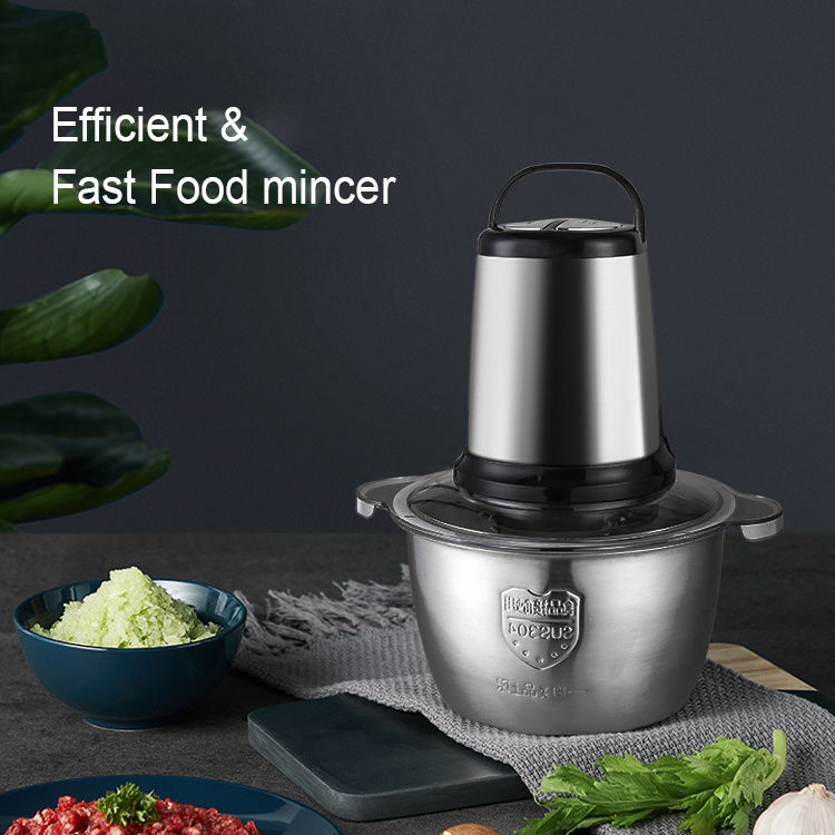 Kinscoter Multi-Function Food Processing 3 Blades Meat Mincer Portable Meat Grinder Kitchen Food Processor