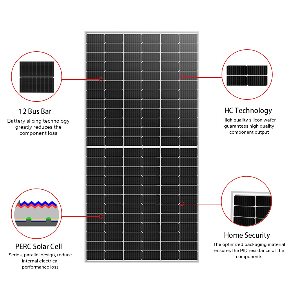 2024 new design panel 540W watt portable solar panel for RV boat and roof