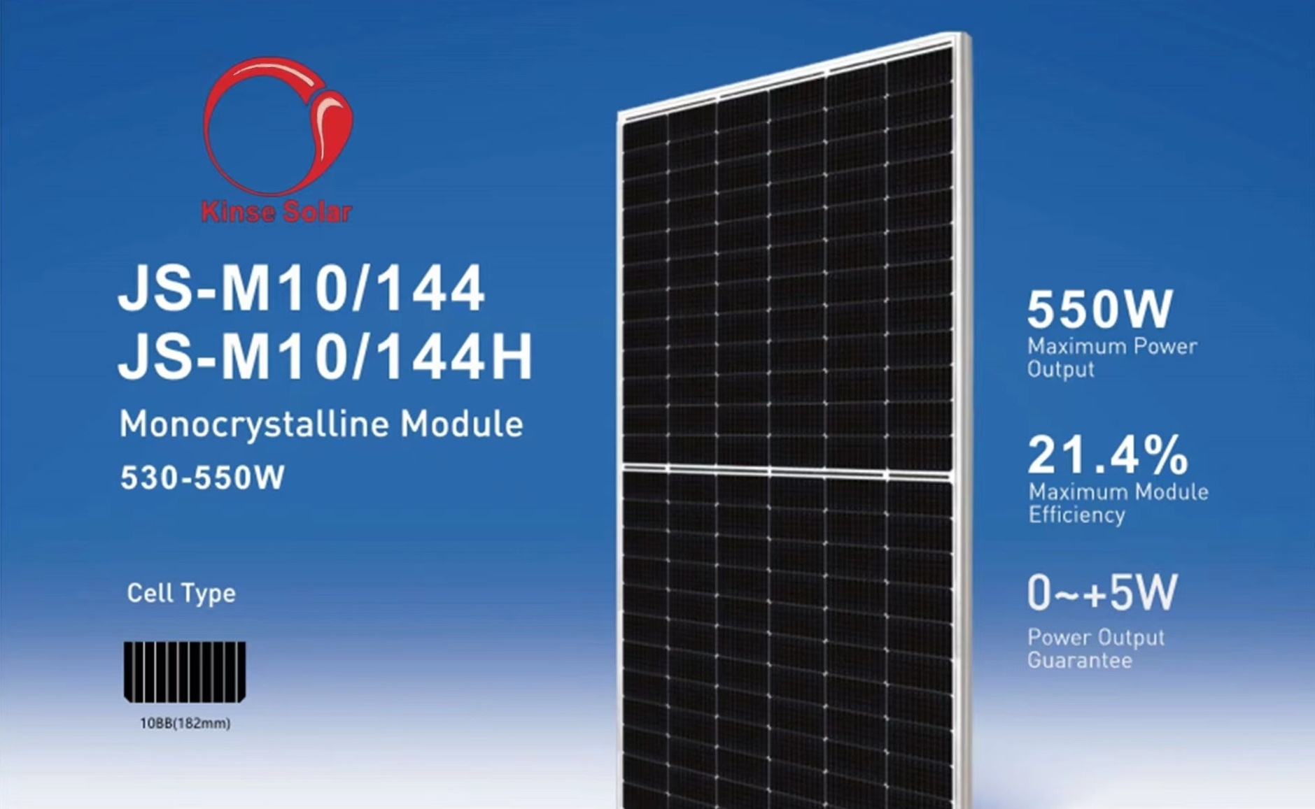 High efficiency solar panel Half Cut solar power panel 550w Factory Supply