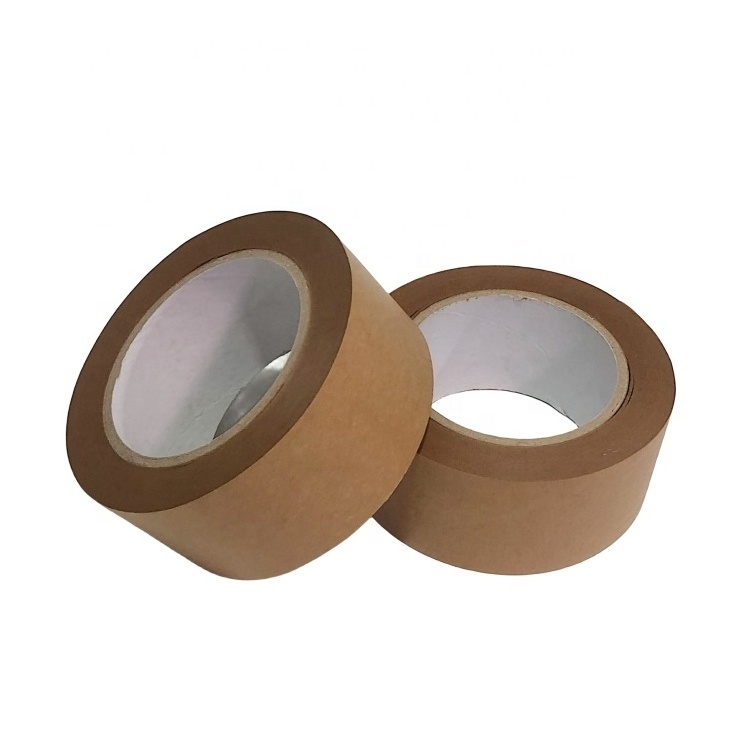 New Product Self Adhesive Custom Sealing Gummed Glue Packing Carton Brown Kraft Paper Tape