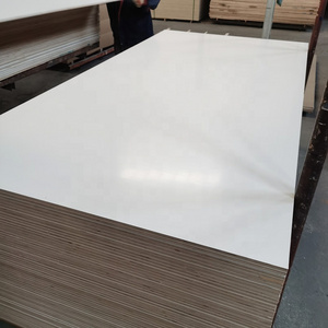 Wholesale high quality laminated melamine plywood sheet 18mm white glossy furniture grade plywood cheap price for foreign market