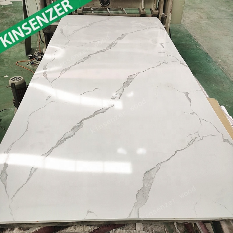 Wholesale Plastic PVC material high gloss laminas de pvc marmoladas uv marble 3mm Pvc Sheet For Wall Decoration