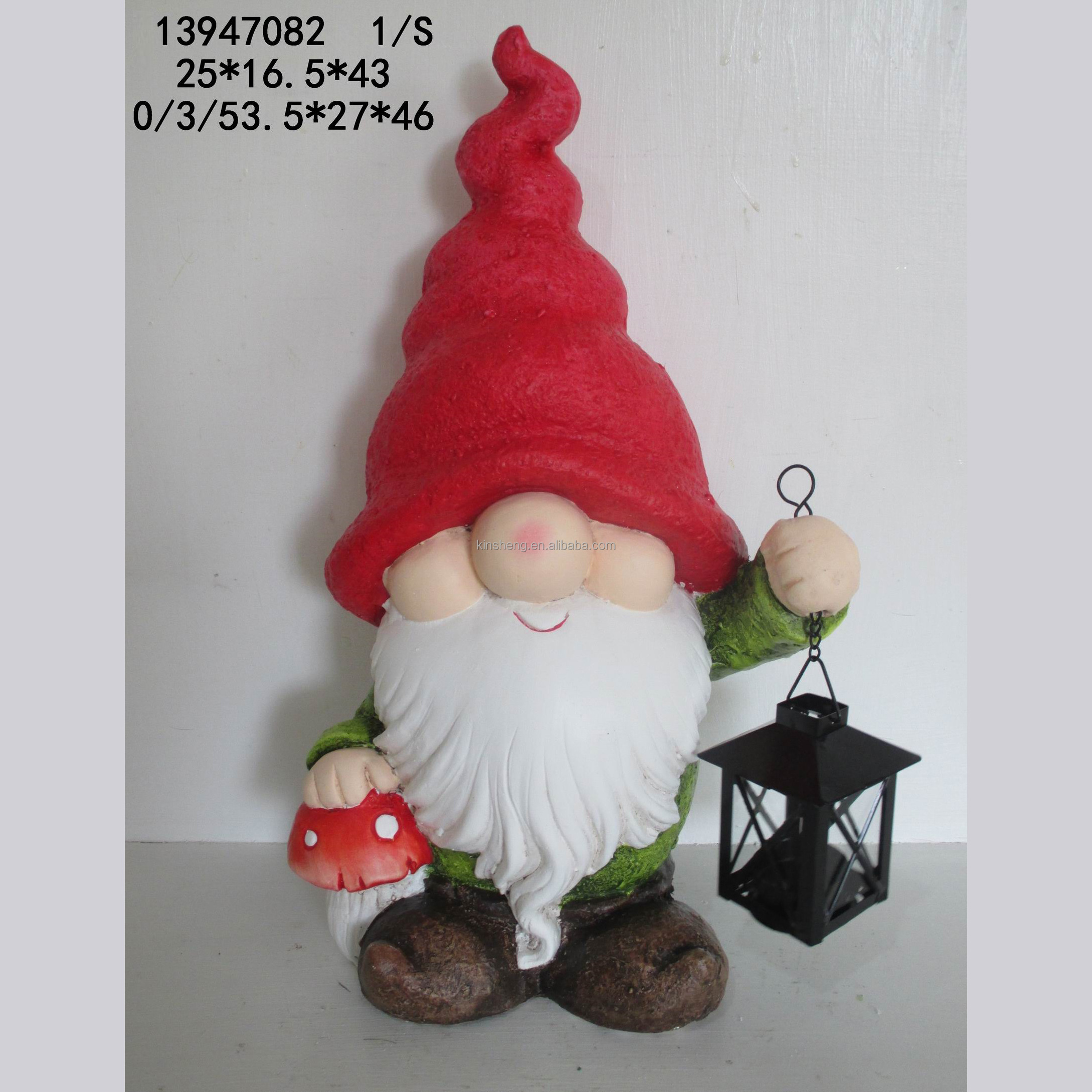 Wholesale Garden Chinese Mini Gnome With Light Moulds Christmas Gnome Ornament