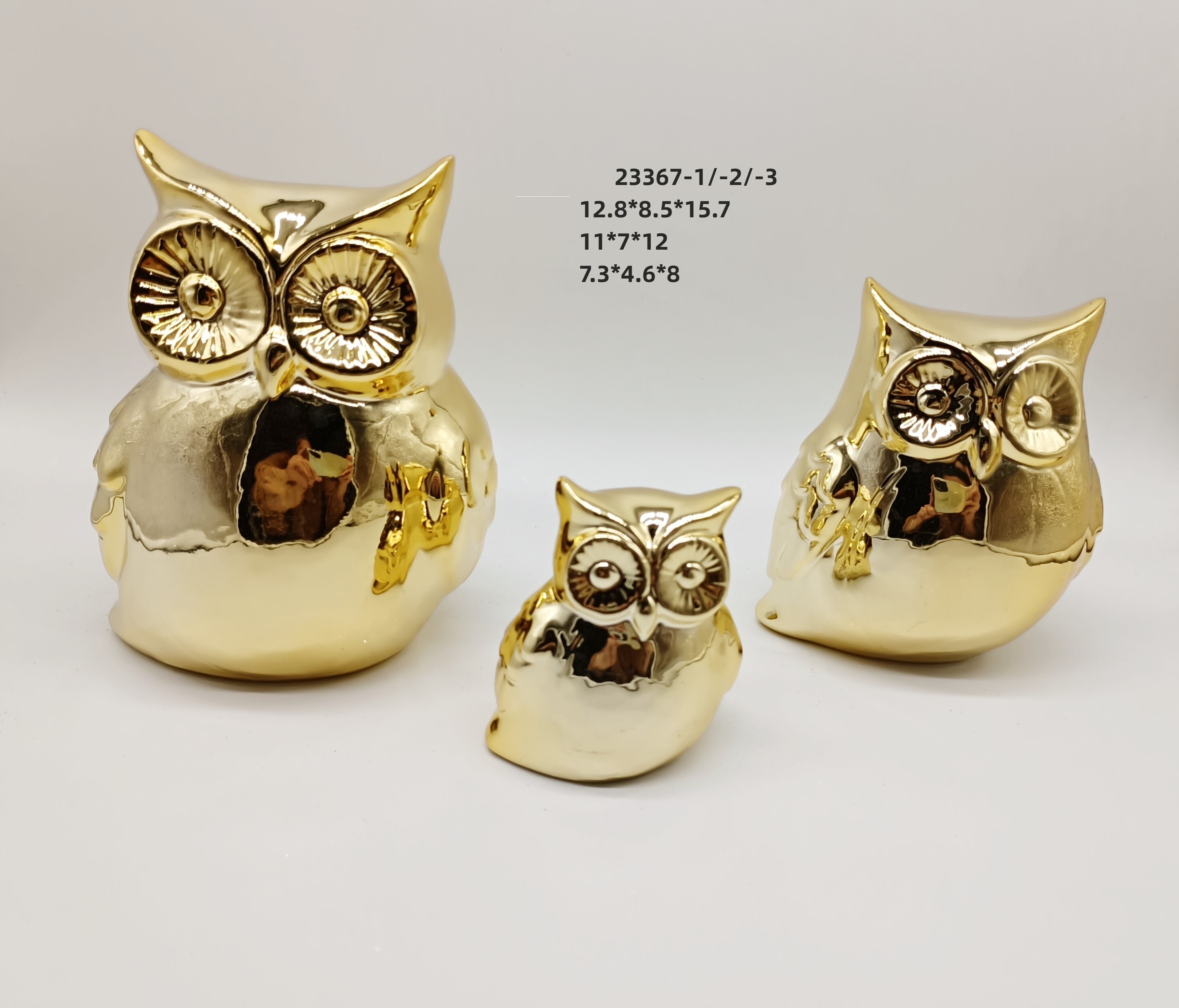 Party Animal Figures Decorating Crafts Porcelain Home Decor Modern Owl Ornament