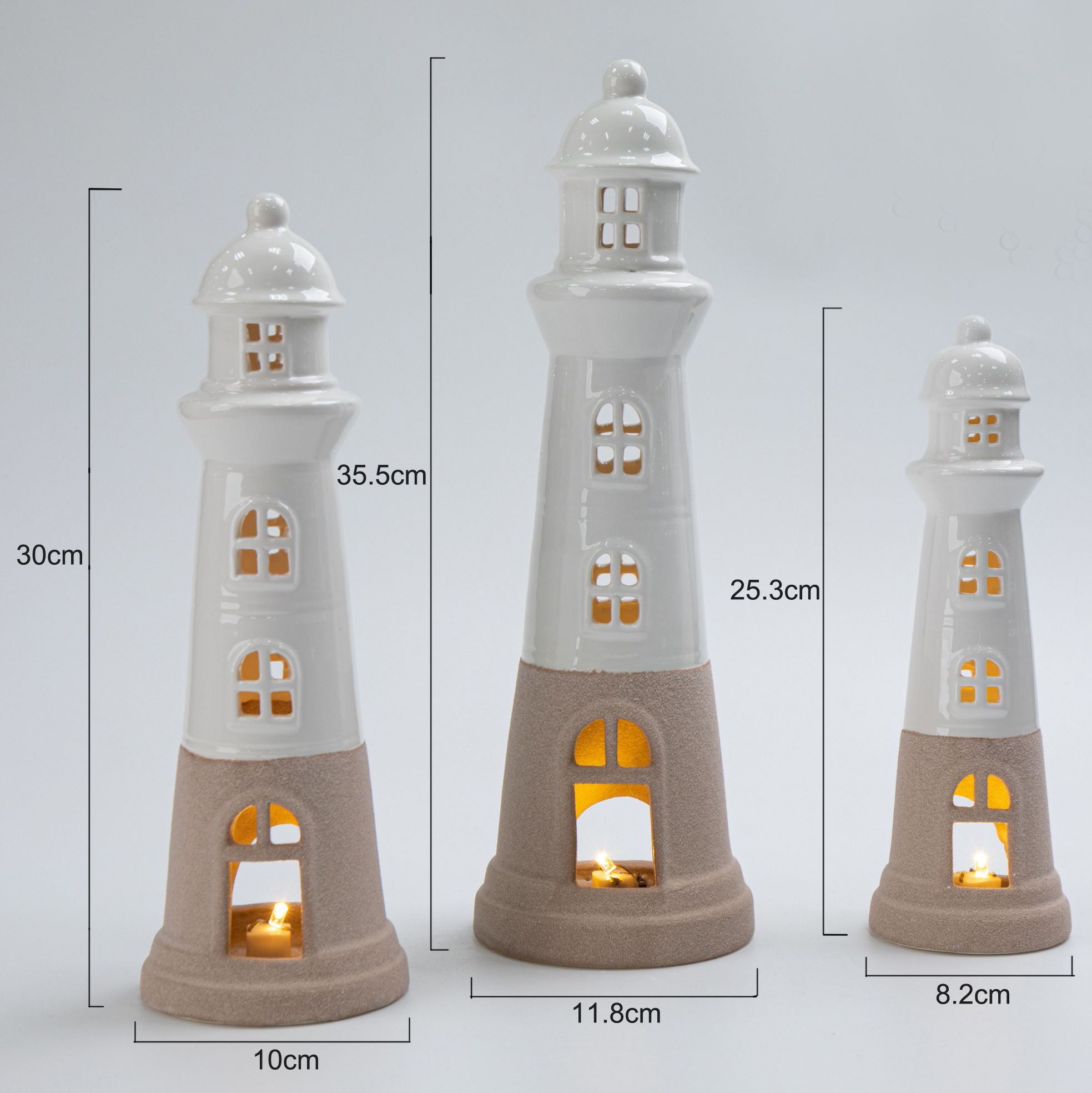 New Design Creative Lighthouse Table Lamp Ocean Style Ceramic Beach Tourist Souvenir