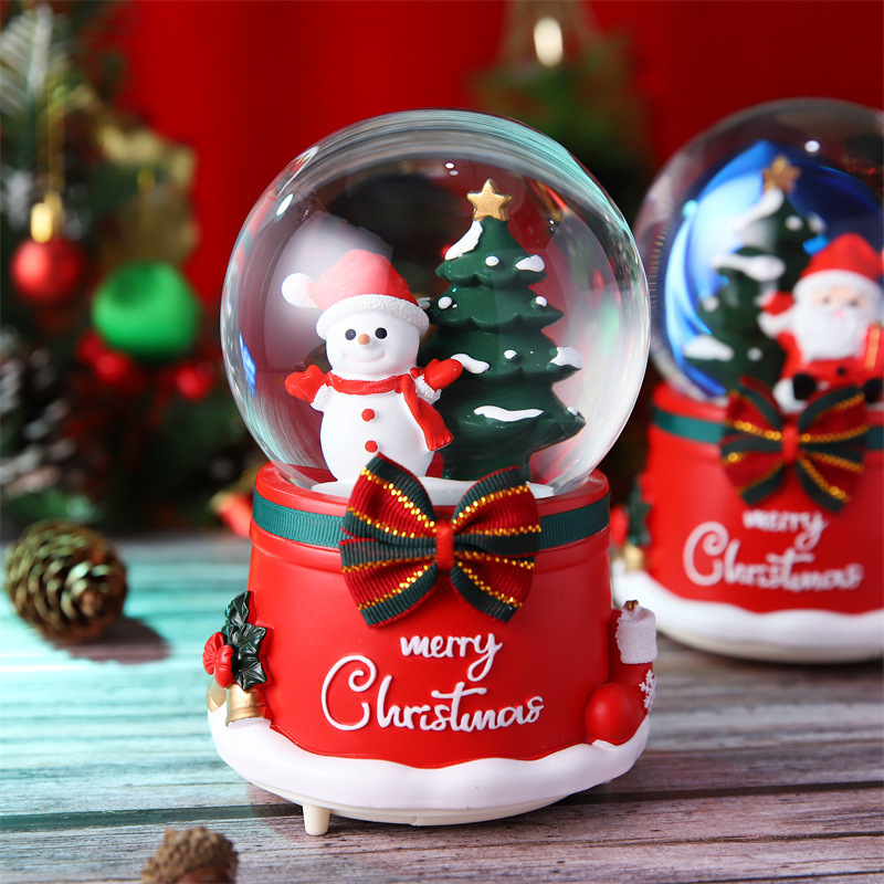 Hot Sale Custom Polyresin Christmas Tiger Souvenirs Snowball