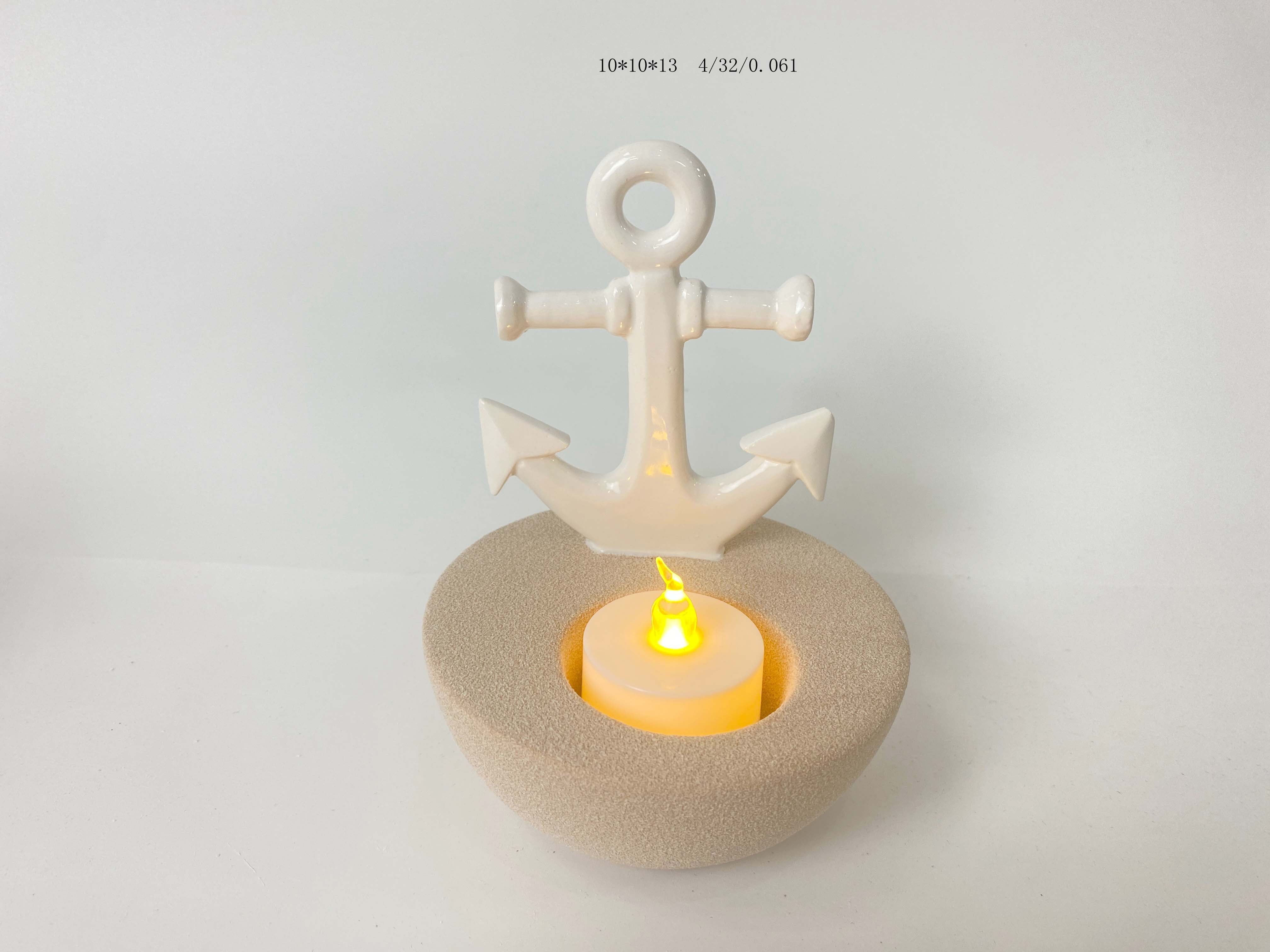 Ocean Candle Holder Night Lights Porcelain Container Candles Led Flameless Candle