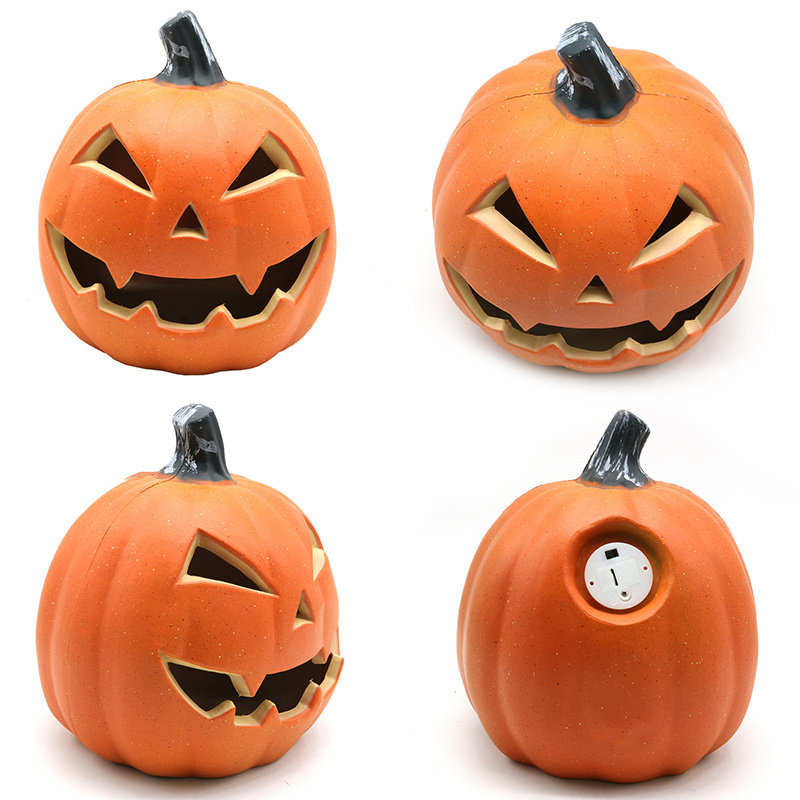 Wholesale Halloween Gifts Crafts Figurines Home Decor LED Halloween Pumpkin With Light Lantern Decorations