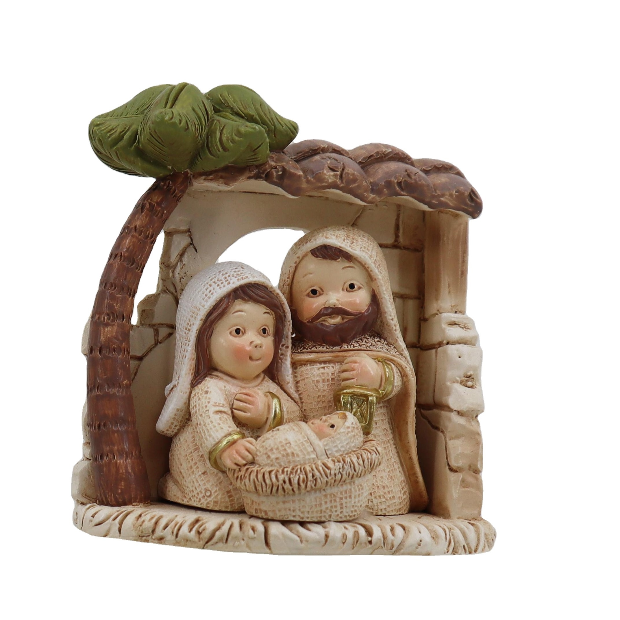 Handmade Christianity Religious Resin Souvenir Child Baby Jesus Statue Figurine