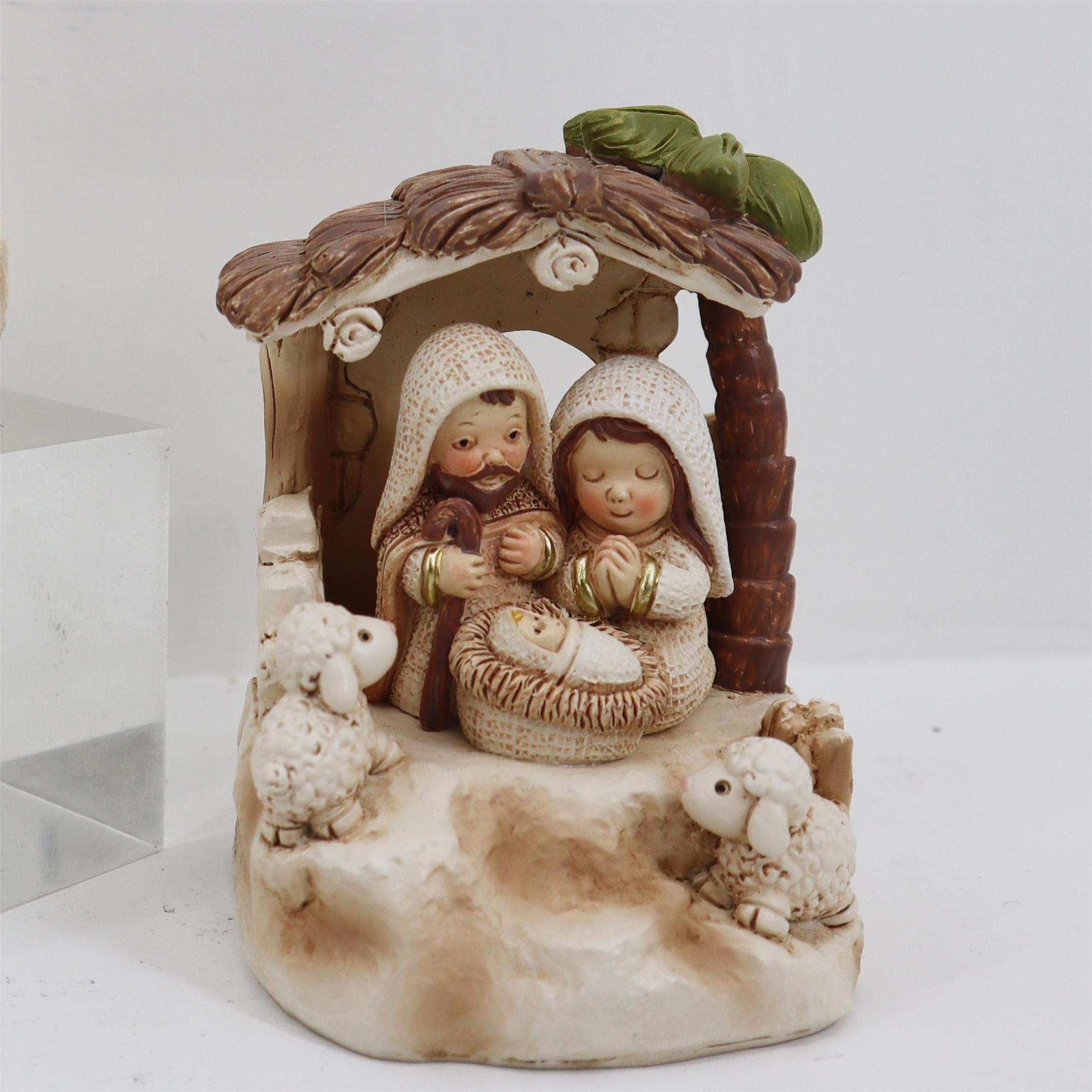 Handmade Christianity Religious Resin Souvenir Child Baby Jesus Statue Figurine