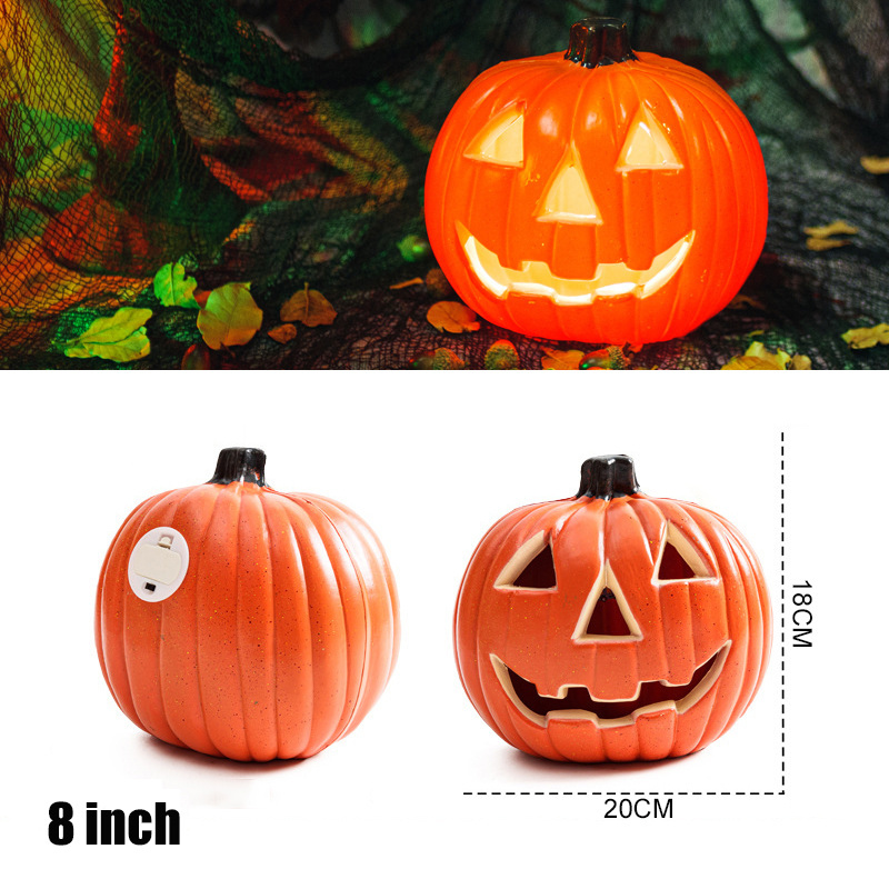 Best Selling Halloween Gifts Crafts Figurines Home Decor LED Halloween Pumpkin With Light Lantern Decorations