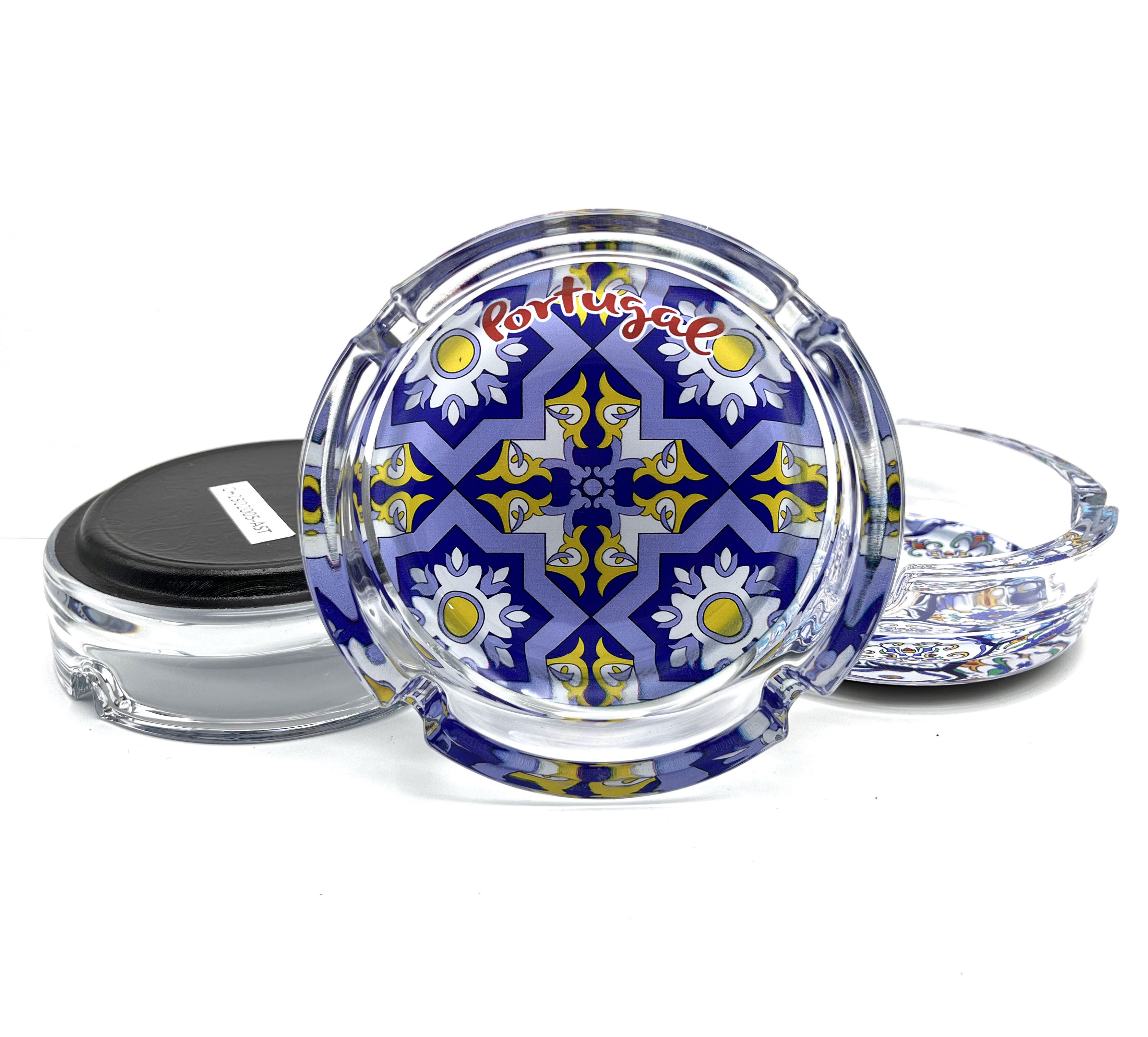 Custom Glass Ashtrays For Cigarettes Portable Decorative Modern Ashtray Fancy Cute Cool Glass Ash Tray