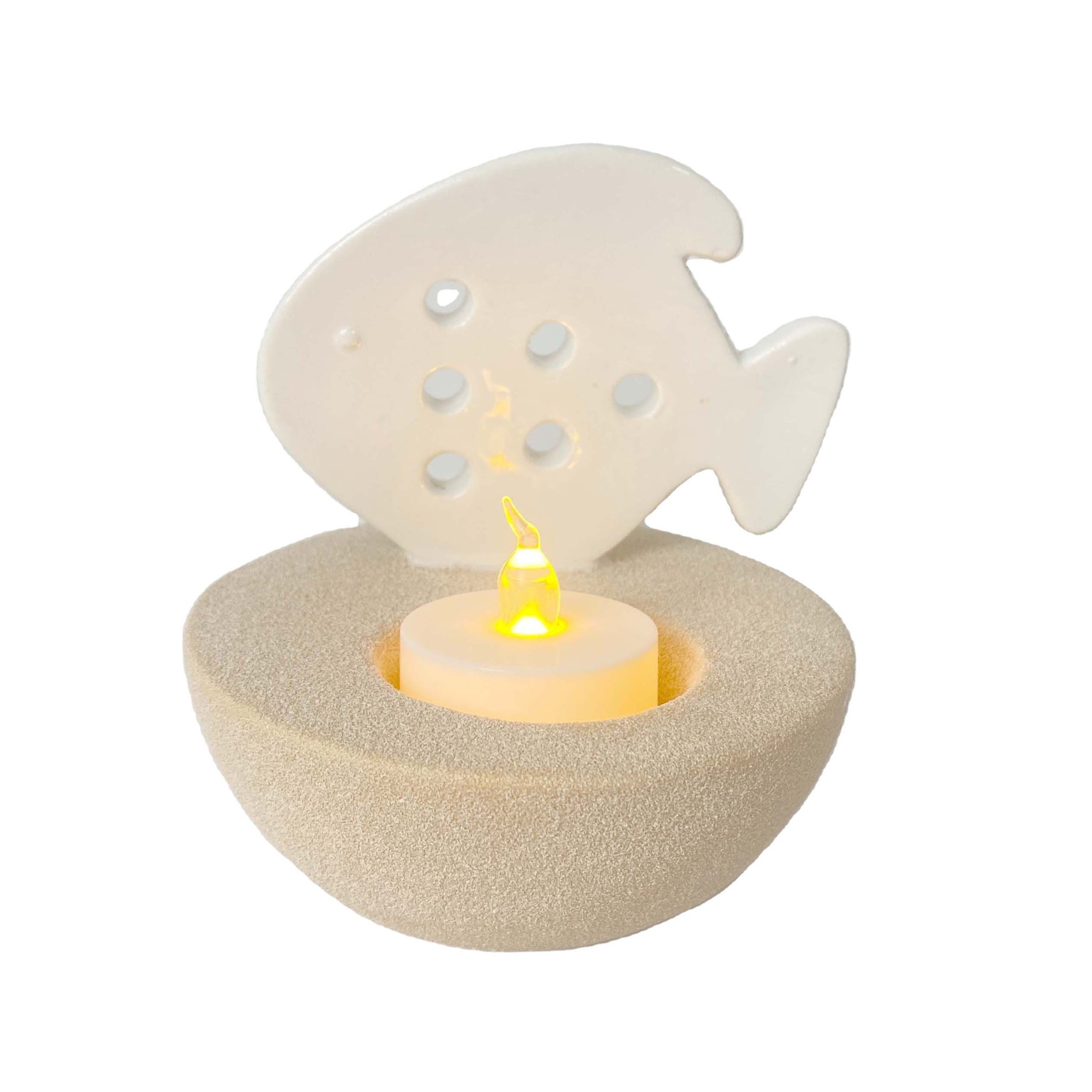 Ocean Candle Holder Night Lights Porcelain Container Candles Led Flameless Candle