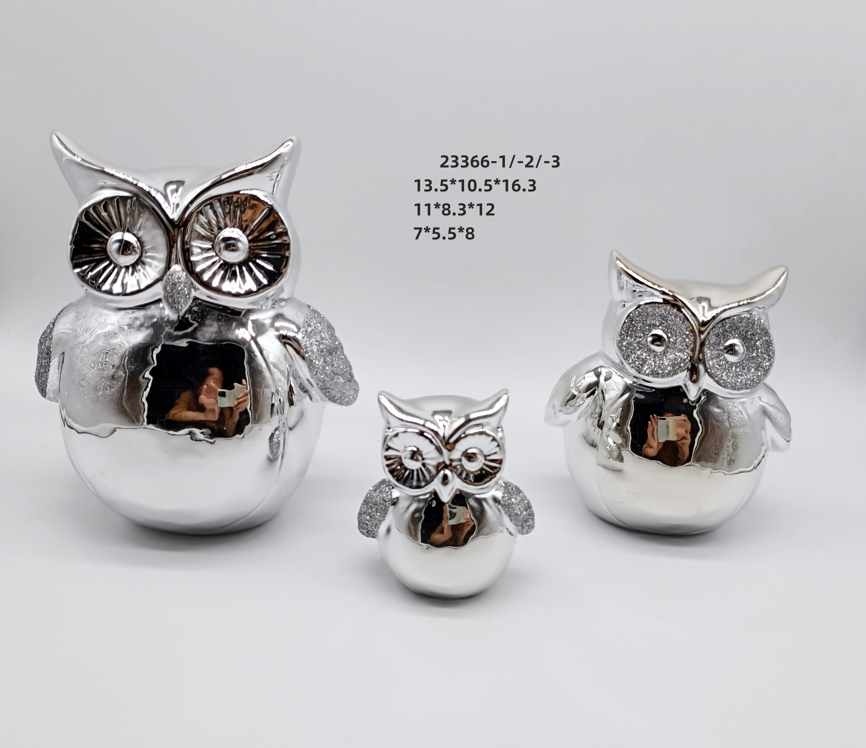 Party Animal Figures Decorating Crafts Porcelain Home Decor Modern Owl Ornament