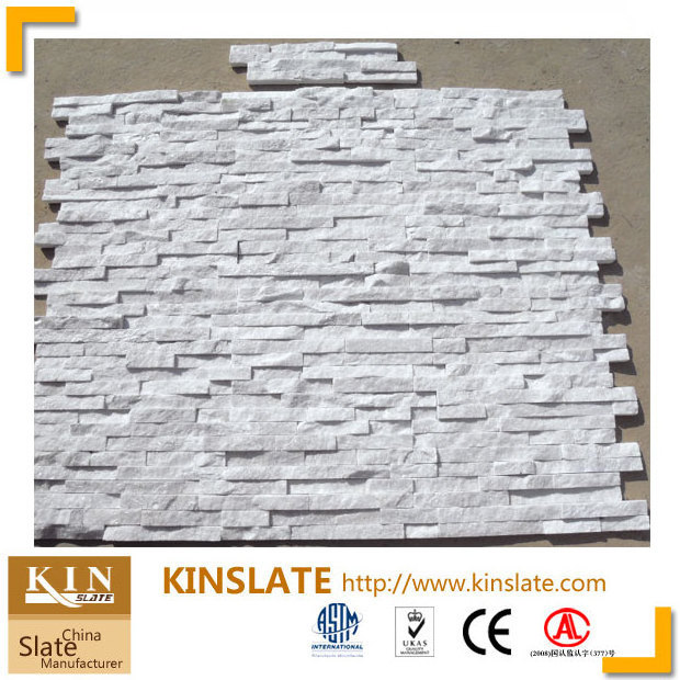 White quartzite ledgestone veneer panels arctic white ledgestone quartz wall stone tiles