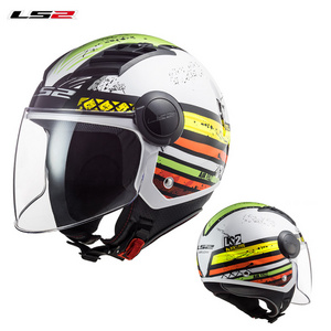 LS2 airflow motorcycle helmet 3/4 open face summer jet scooter half face motorbike helm capacete casco LS2 OF562 helmets