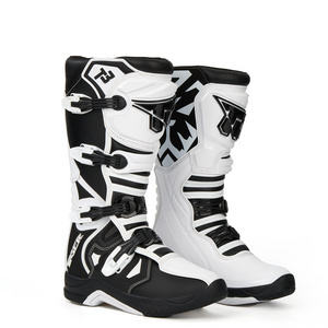 New T3 Tiger TR Wear Resistant Motocross Riding Boots Men Motorcycle Off Road ATV Downhill Knee High Racing Boots Shoes PU