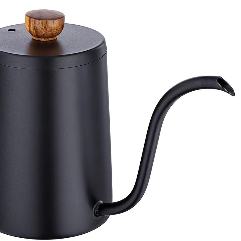 Pour Over Kettle With wooden handle Gooseneck Kettle Stainless Steel Drip Kettle Stovetop