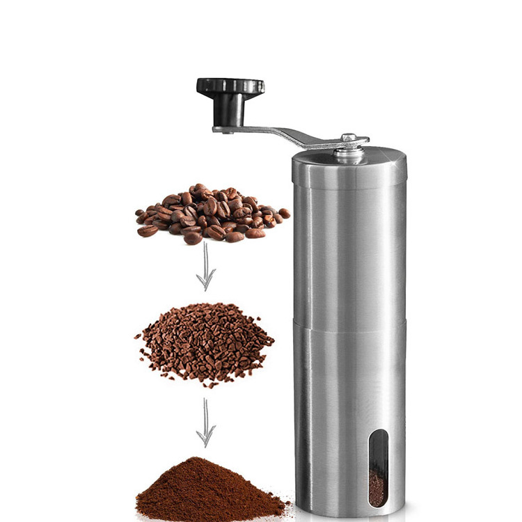 Adjustable Whole Bean Conical Burr Mill Hand Crank Manual Coffee Bean Grinder