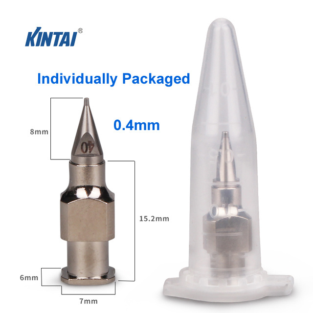 Single-Piece Split Stainless Steel Nozzle Metal Glue Dispensing Syringe Needle Tip