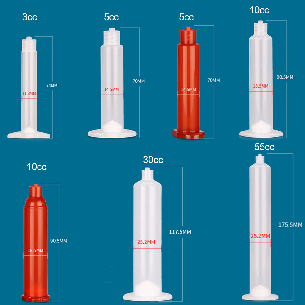 5/10/30/50cc PP Syringe Barrel Optimum Dispensing Cartridges