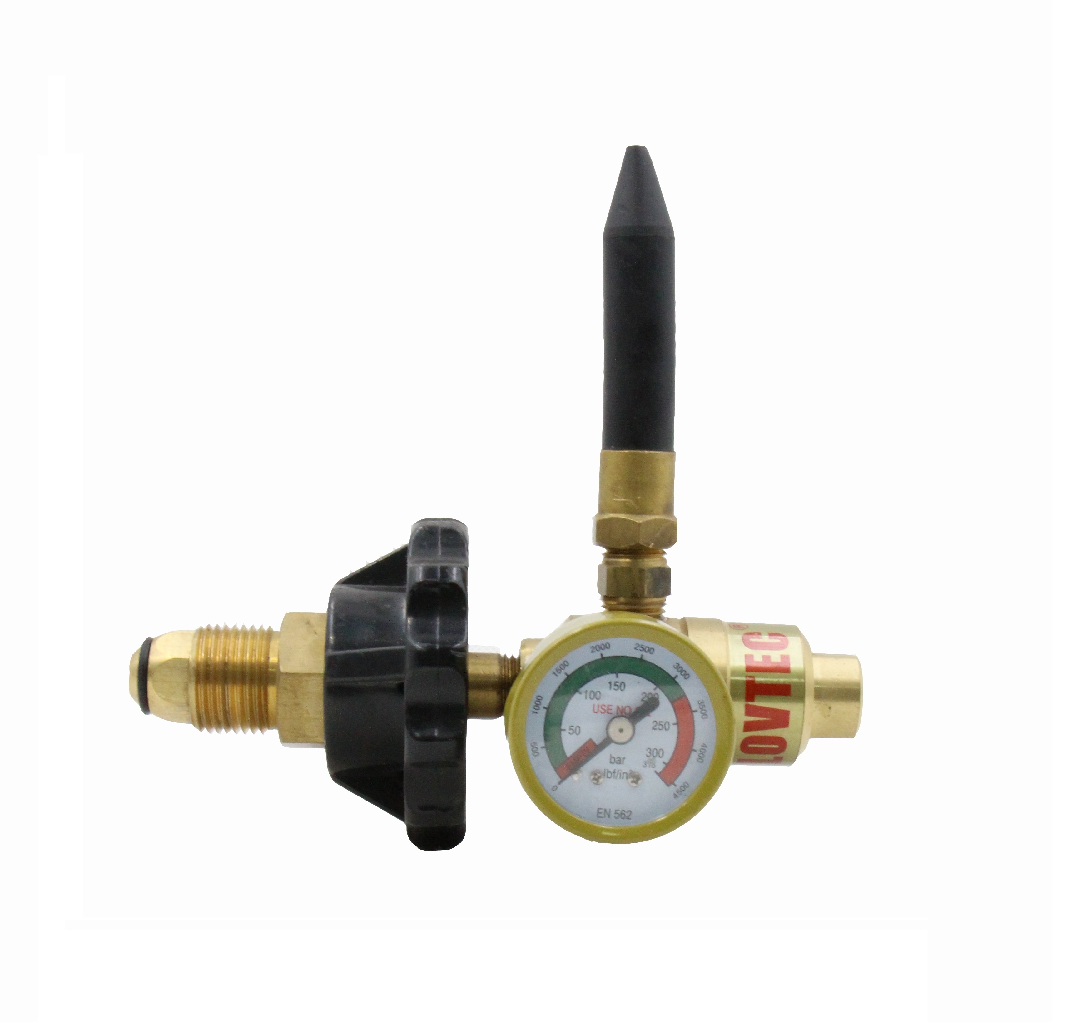 LOVTEC bull nose inlet connection industrial regulator Helium Balloon inflator Tank Valve