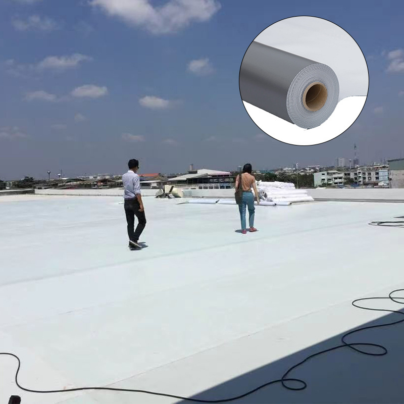 PVC Roofing Waterproof Membrane with UV Resistance Feature for Outdoor Use