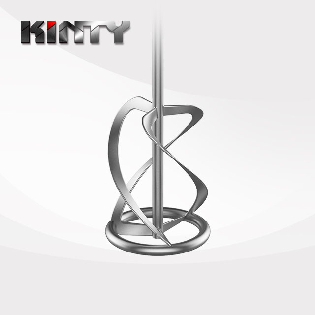 KINTY Carbon Steel Zinc Plated Cement Mud Mixing Drill Stirring Tool Paint Mixer Paddle