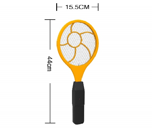 Custom Color Bag Yellow 3V Bug Zapper Mosquitoes Trap Electric Mosquito Killer Swatter Racket