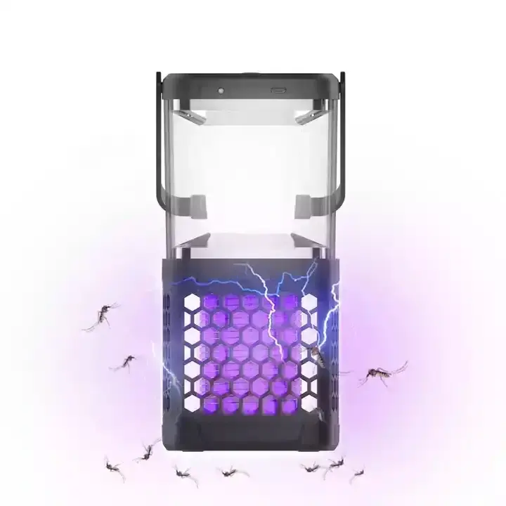 High Quality Outdoor Portable Rechargeable Bug Zapper Light 1800Mah Lithium Battery Mosquito Killer Lamp