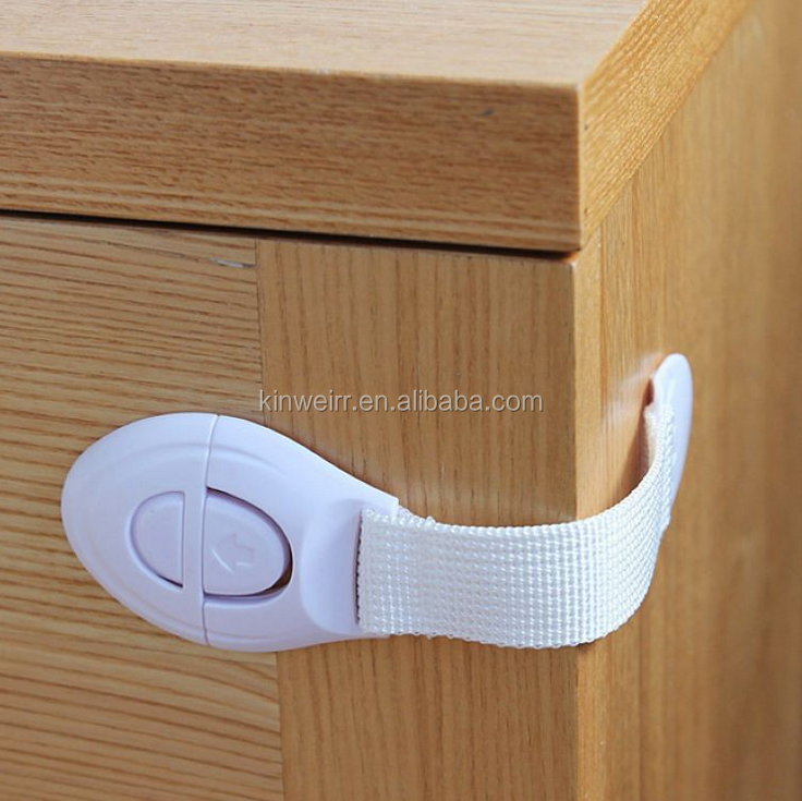 High-Quality Child Proof Cabinet Locks With Adhesive Adjustable Strap Latches Drawer Fridge Toilet baby safety lock