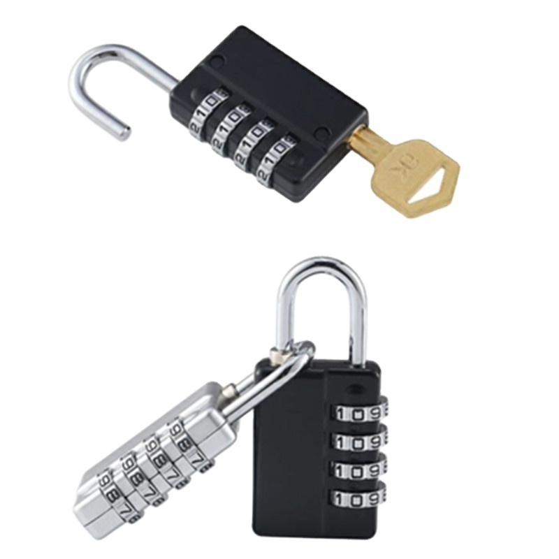 Custom logo Safety 4 Dial Combination Lock With Master Key