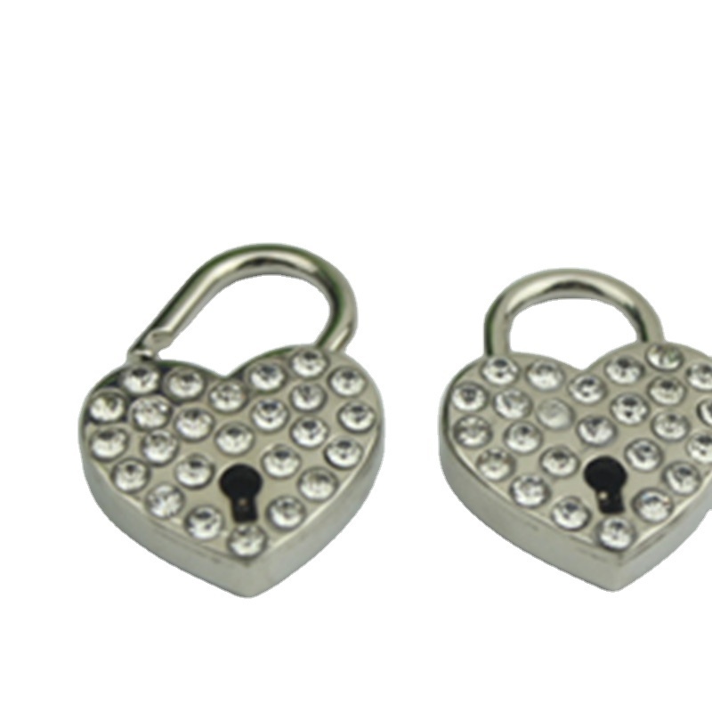 Manufacturer wholesale high-grade alloy diamond heart lock