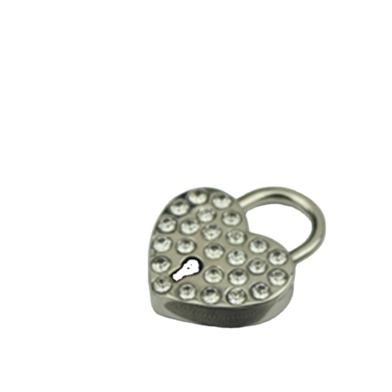 Manufacturer wholesale high-grade alloy diamond heart lock