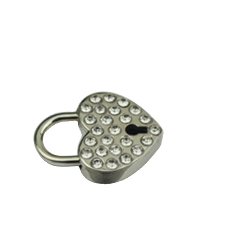 Manufacturer wholesale high-grade alloy diamond heart lock