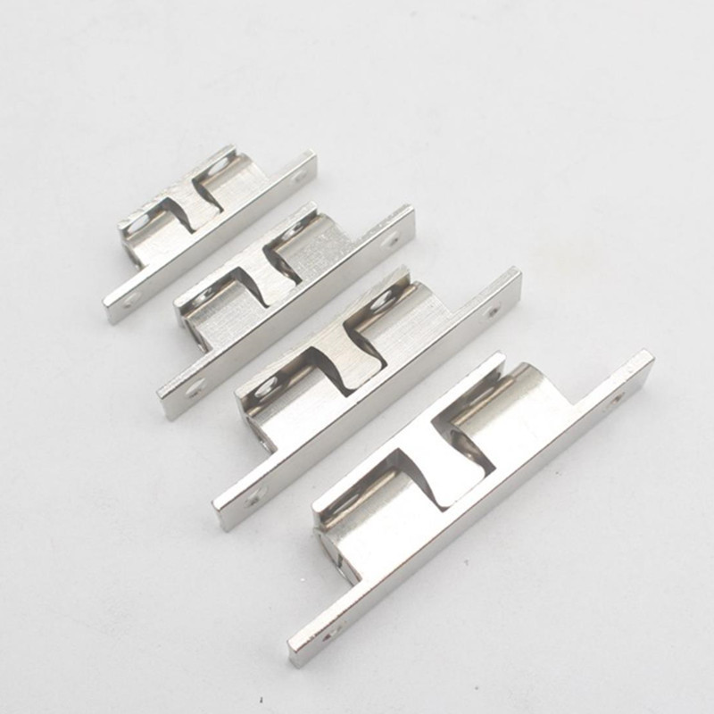 Factory Wholesale Silver Gold Color 42mm Furniture Cabinet Door Brass Dual Ball Roller Catch Latch