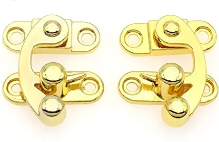 2023 New Factory Direct Sales Zinc Alloy Swing Lock Clasp  Diy Twist Turn Locks  Box Lock