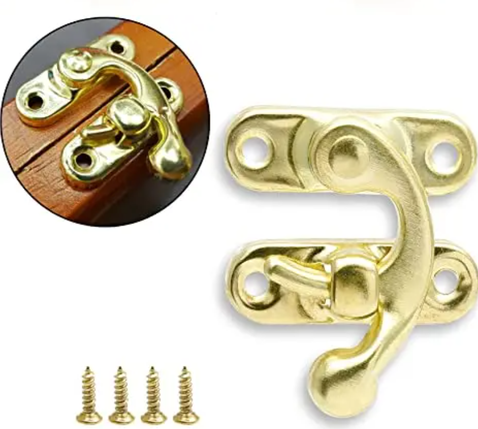 2023 New Factory Direct Sales Zinc Alloy Swing Lock Clasp  Diy Twist Turn Locks  Box Lock