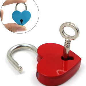 2023 New Zinc Alloy 25*33mm 3 Digit Cable Lock Combination Lock Heart Padlock