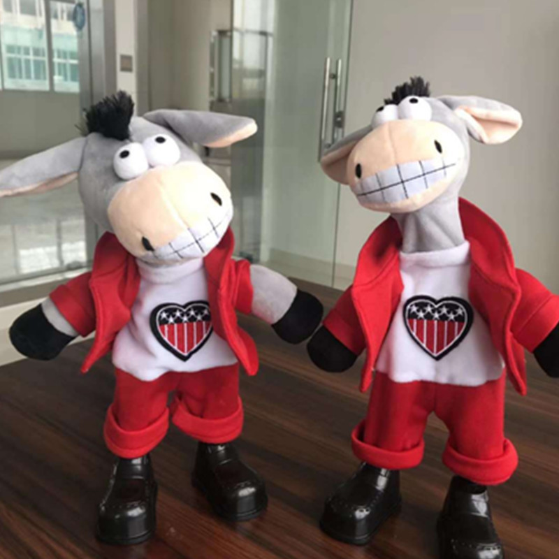 Factory Wholesale Electric Talking Donkey Plush Music Dancing Talking Record Walking Stuffed Toy